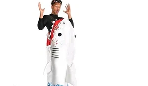 Man Eating Shark Survival Costume Adult fits up to Size 44 JAWS Halloween - Picture 1 of 16