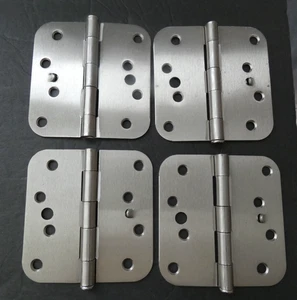 SET 4 SECURITY DOOR HINGES 4 INCH - Picture 1 of 3
