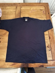 Vintage 90s Fruit of the Loom Best Blue T-Shirt XL Made in USA Single Stitch - Bild 1 von 4