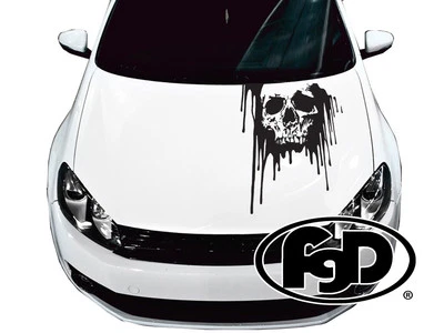 Calcomanía universal para capó de camión o auto calavera sangrienta (Sk1418) 20"x32" en 9 colores Foto 1 de 4