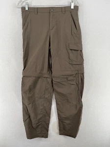 COLUMBIA Pants Kids L Convertible Hiking Camp Utility Cargo Omni Shade Brown - Picture 1 of 17