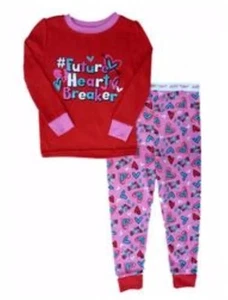 Nuevo Día de San Valentín Toddler Girls Red Future Heart Breaker Pijamas PJs TAMAÑO 3T - Imagen 1 de 2