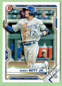 BOBBY WITT JR Royals ~ 2021 Bowman Rookie ~ SPEDIZIONE GRATUITA - Foto 1 di 1