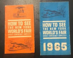 Greyhound Bus Lines 1964 + 1965 Cómo ver las guías de autobús de la Feria Mundial - Imagen 1 de 2
