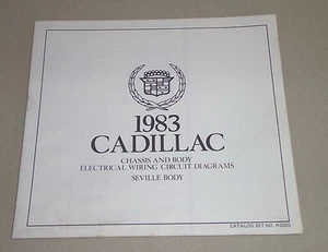 Elettrico Schema/Wiring Diagram Cadillac Seville Corpo Stand 1983 - Foto 1 di 1