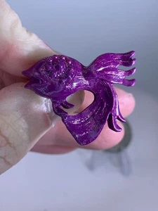 Fish Purple Vintage Metal Brooch Pin M-3307 - Picture 1 of 3