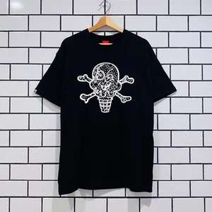 ICECREAM ICE CREAM FACE TIME SS TEE BLACK - Picture 1 of 3