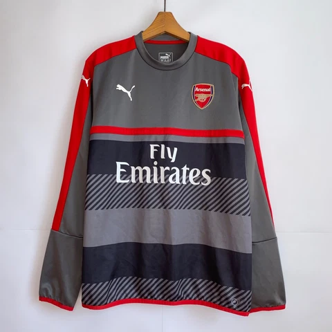 ARSENAL LONDON TRAINING FOOTBALL SOCCER SWEATSHIRT PUMA sz XL MEN Cover
