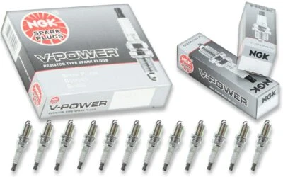 NGK "V-POWER" Spark Plugs (Set of 12) for Mercedes-Benz ML320 3.2L V6 1998-2002 - Image 1 of 3