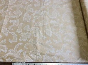 TAN WITH BEIGE LARGE FLORAL BY SPRINGS-COTTON- BY THE YARD - Picture 1 of 3