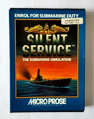 Commodore 64 Silent Service game by MicroProse - Complete Tested Working - Image 1 of 4