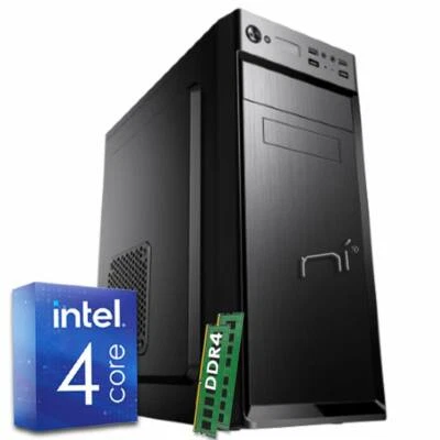 PC desktop assemblato intel quad-core 2.7 GHz 16gb ram HD 1tb Win10 pro WIFI - Immagine 1 di 4
