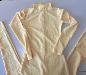 Body Speerise Spandex Unitard giallo brillante taglia M manica lunga - Foto 1 di 14
