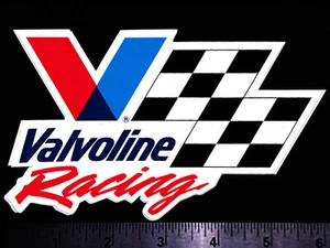 VALVOLINE Racing Flag - Original Vintage 1980's Decal/Sticker NHRA Nascar INDY - Picture 1 of 1