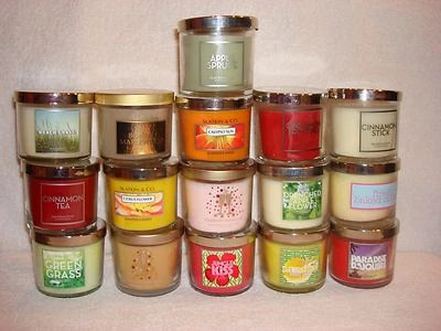 Vela perfumada Bath & Body Works 4 oz 1 pavio MUITO para escolher entre MAIS OPÇÕES - Imagem 1 de 2