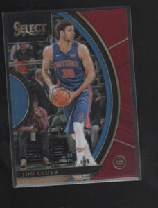 JON LEUER  2017-18 PANINI SELECT RED PRIZMS CARD #65  /199