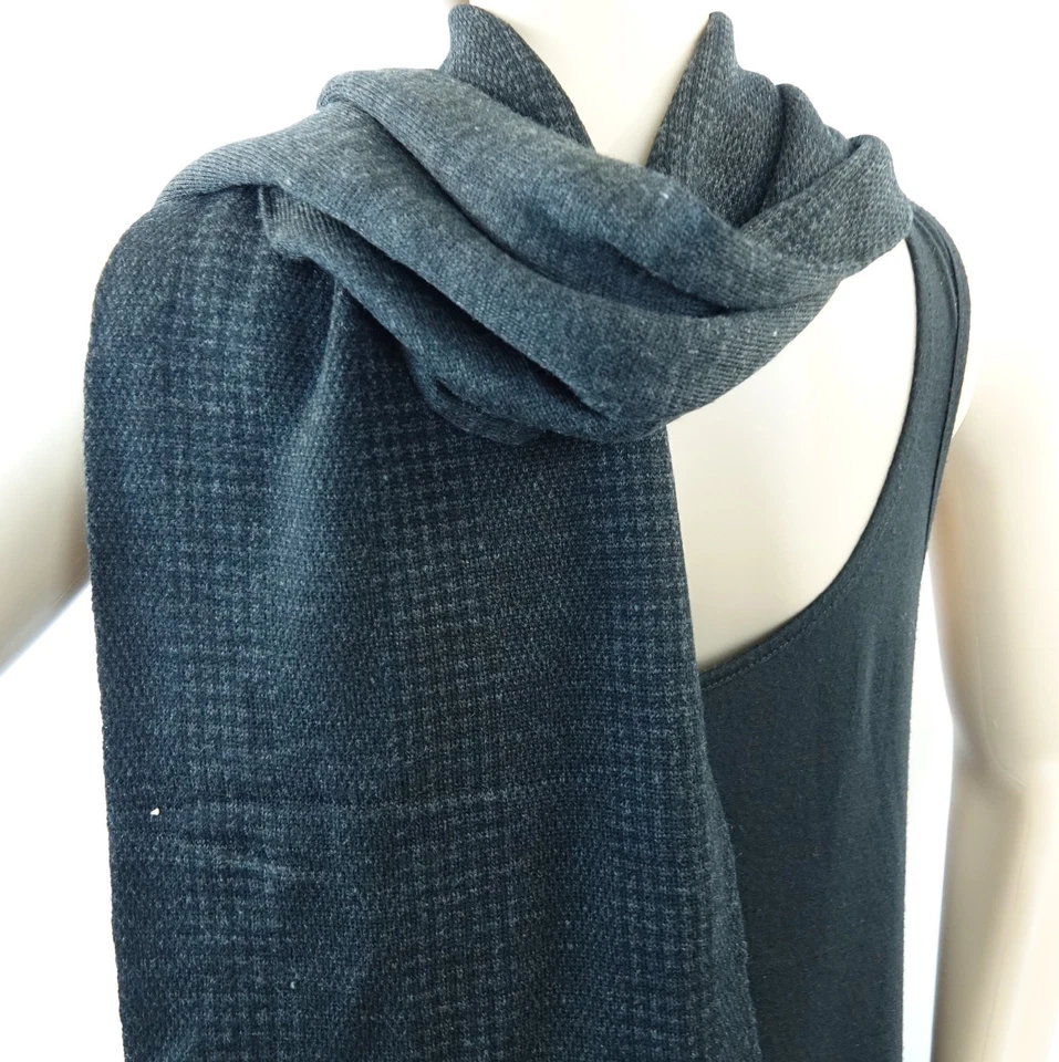 Bufanda Ryan Seacrest Distinction Glen a Cuadros Doble Punto Azul Marino o Gris Pata de Gallo Foto 1 de 1