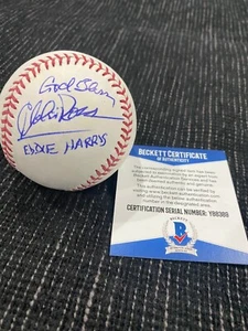 Chelcie Ross Autographed Major League Baseball W/Beckett COA And Inscriptions - Picture 1 of 2