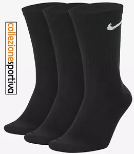 CALZE CALZINI NIKE EVERYDAY LIGHTWEIGHT CREW- SX7676-010 col. nero - Foto 1 di 2