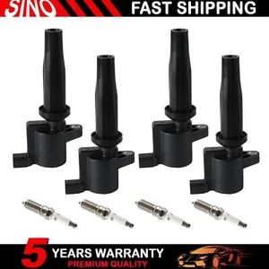 4X Ignition Coils & Spark Plugs for Ford Focus Escape Mazda Tribute 2.0L 2.3L US - Picture 1 of 14