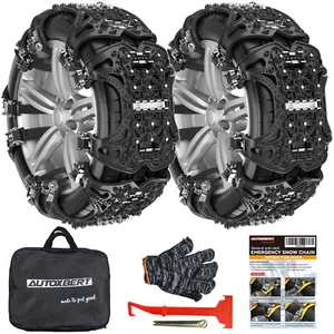 6Pcs Universal Wheel Tire Snow Chains For Car Truck Anti-skid Winter Emergency - Picture 1 of 8