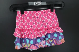 ELEANOR ROSE RUFFLE SKORT SHORTS SIZE 4/5 PINK PURPLE BLUE - Picture 1 of 6