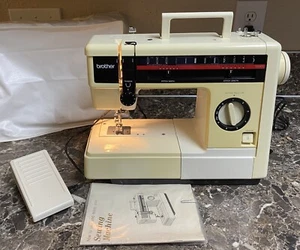 Máquina de coser Brother VX870 con pedal de cubierta manual probada funcionando usada - Imagen 1 de 12
