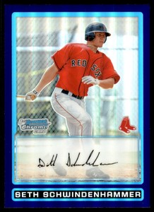 2009 Bowman Chrome Draft Prospects Purple Refractors #BDPP13 Seth Schwindenhamme