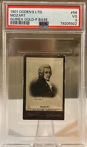 1901 Ogdens Ltd Mozart #56 Guinea Gold-F Base PSA 3! - Picture 1 of 2