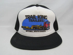 Gorra gorra vintage TRAIL KING TRAILERS MITCHELL SOUTH DAKOTA Trucker Snapback - Imagen 1 de 5