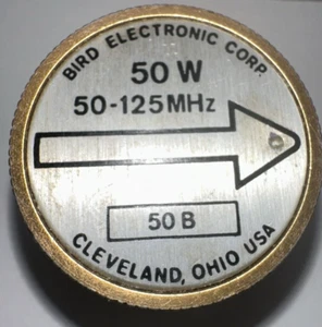Bird 43 Thruline WattMeter Element 50W 50B 50-125MHz - Zdjęcie 1 z 2