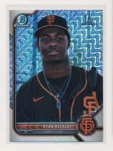 2022 Bowman Chrome Mega Mojo Refractor BCP-163 Ryan Reckley San Francisco Giants - Picture 1 of 2