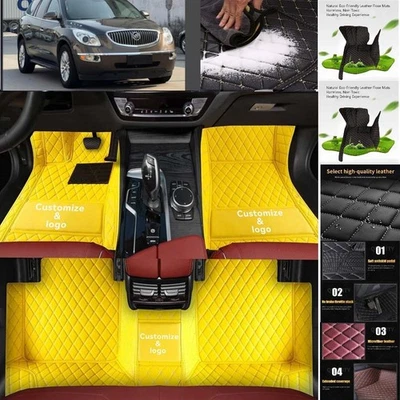 For Buick Enclave Car Floor Mats Custom Waterproof Luxury Carpets Auto Liner Foto 1 de 4