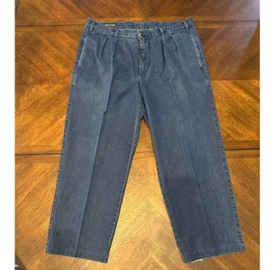 Orvis Denim Hose Herren Plissee Front Jeans Blau Relaxed Fit 38X27 |O1 - Bild 1 von 6