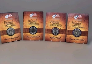 2004–2005 Westward Journey Nickel Set (4) – Peace Medal, Keelboat, Bison, Ocean  - Picture 1 of 6