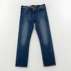 Pilcro & the Letterpress Jeans 28 Women Straight Leg Low Rise Zip Fly Blue Denim - Picture 1 of 10