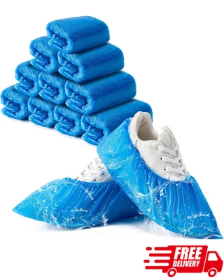 Pacote com 110 (55 pares) capas descartáveis antiderrapantes botas recicláveis à prova d'água - Imagem 1 de 4