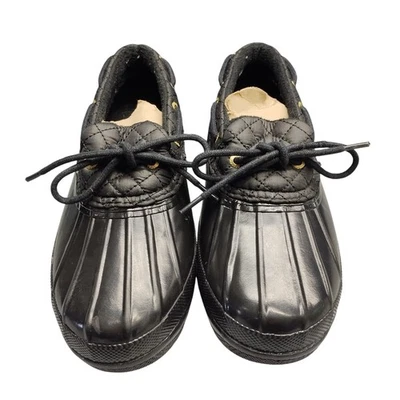 Sperry Top-Sider Duck Boots Womens US 8 Black Quilted Waterproof Lace Up 9777624 - Image 1 of 4