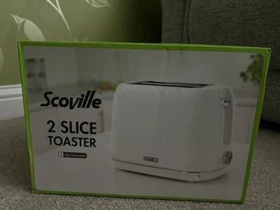 Scoville Toaster 2Slot 1150W High Lift Defrost Reheat XL Slots SVPTN001W3P White - Image 1 of 4