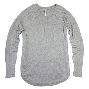 Lululemon Sweater Hello Aloe Women 10 Silk Knit Athleisure Gym Activewear Preppy - Picture 1 of 7