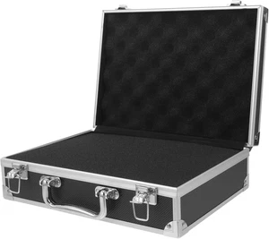 Valigetta Portatile Alluminio Con Fodera per Utensili E Documenti Design Moderno - Foto 1 di 12