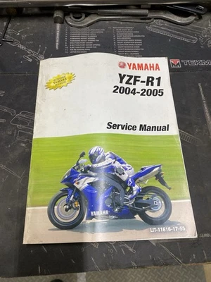 Libro manual de servicio de motocicleta Yamaha YZF-R1 R 2004-2005 LIT-11616-17-55 Foto 1 de 4