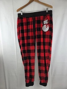 Third Wish Abbigliamento Morbido Poliestere Pile Donna Bufalo Plaid Pantaloni Salopette Tg XL - Foto 1 di 8