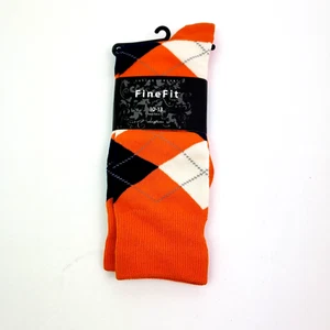 1 par de calcetines formales cómodos de algodón naranja ajustados para hombre talla 10-13 - Imagen 1 de 5