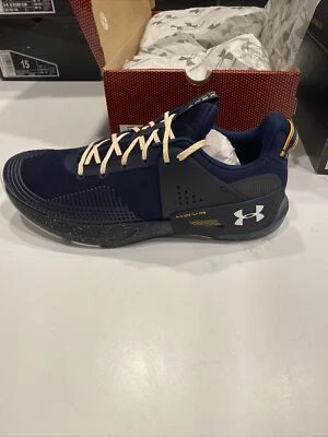 Team Issue New Under Armour Cal Golden Bears UA TEAM HOVR APEX 3022937-404 Sz 13 - Image 1 of 4
