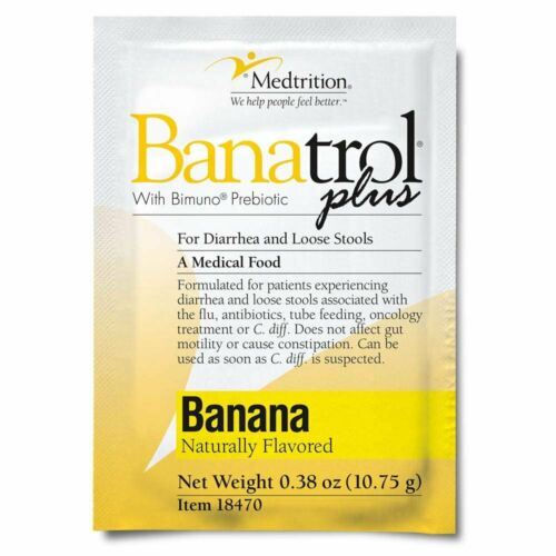 Medtrition Banatrol Plus Bimuno Prebiotic Diarrhea Relief Banana 0.38oz 21 Pack