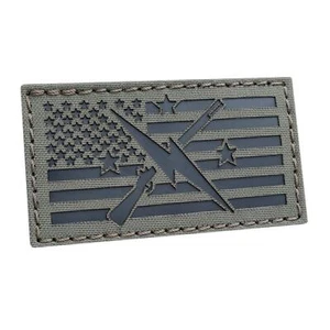 the minuteman american flag ranger green tactical morale lasercut patch - Picture 1 of 2