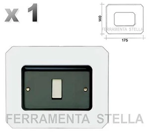 SOTTOINTERRUTTORI SOTTO INTERRUTTORE PLACCA SALVA PROTEGGI MURO TRASPARENTE PLEX - Foto 1 di 1