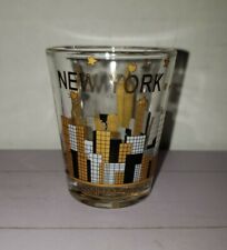 NEW YORK City Skyline SHOT Glass Statue Of Liberty MANHATTEN