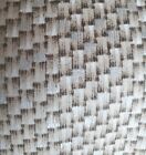 Vntg Fabric Robert Kaufman Basket Weave Tan Silver 1/2 yd 18x45" +scrap Cotton